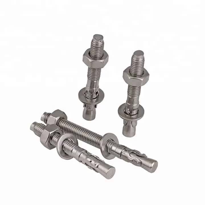 M10*80mm A470 A480 Stainless Steel Wedge Anchor Through Guardrail