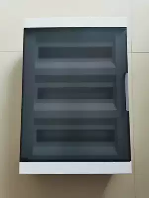 Villa 36-digit distribution box three-row 48-circuit concealed strong electric box 3-layer switch box luxury transparent door electric control cabinet