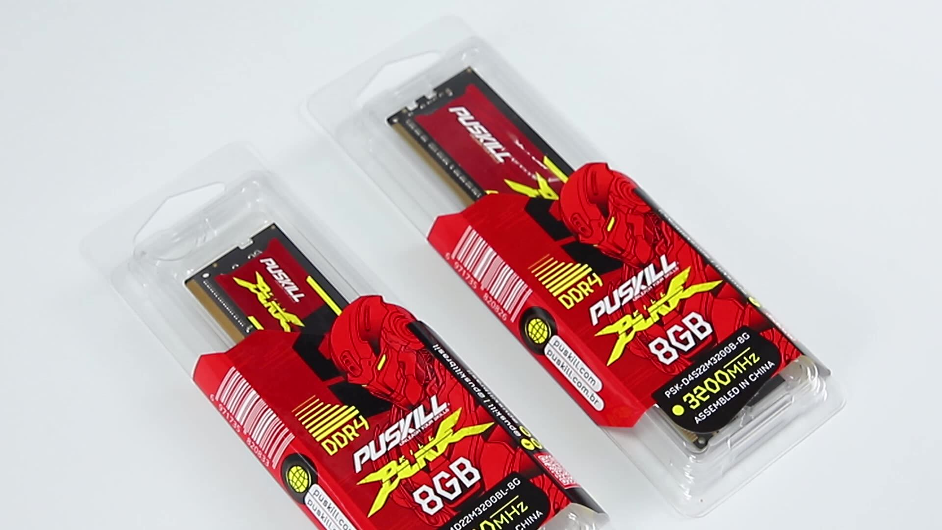PUSKILL DDR4 RAM 8GB/16GB/32GB 3200MHz Desktop Gaming Memory