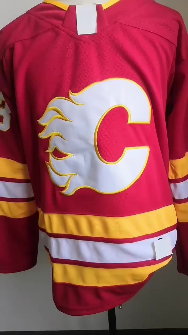 2023 New Wholesale Stitched Ice Hockey Jerseys Calgary 10 Jonathan