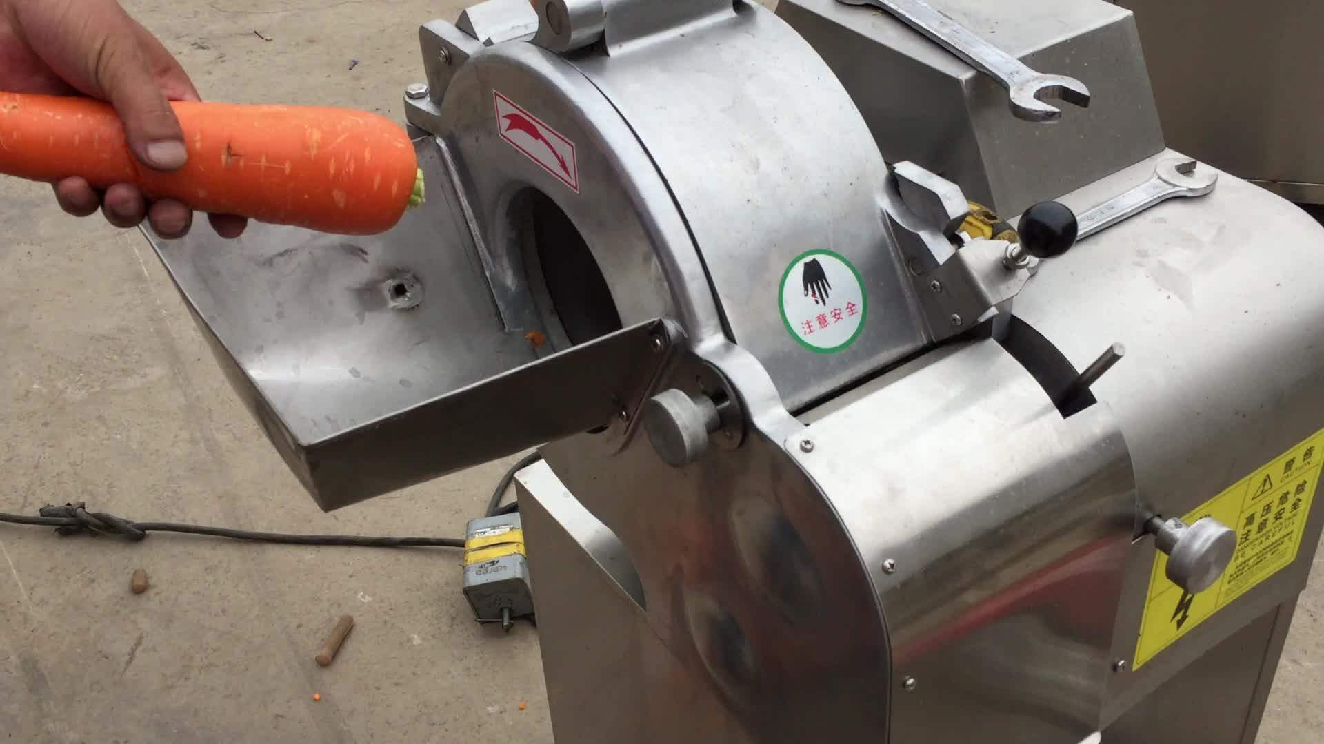 Industrial Electrical Vegetable Fruit Potato Carrot Cutting Slicing