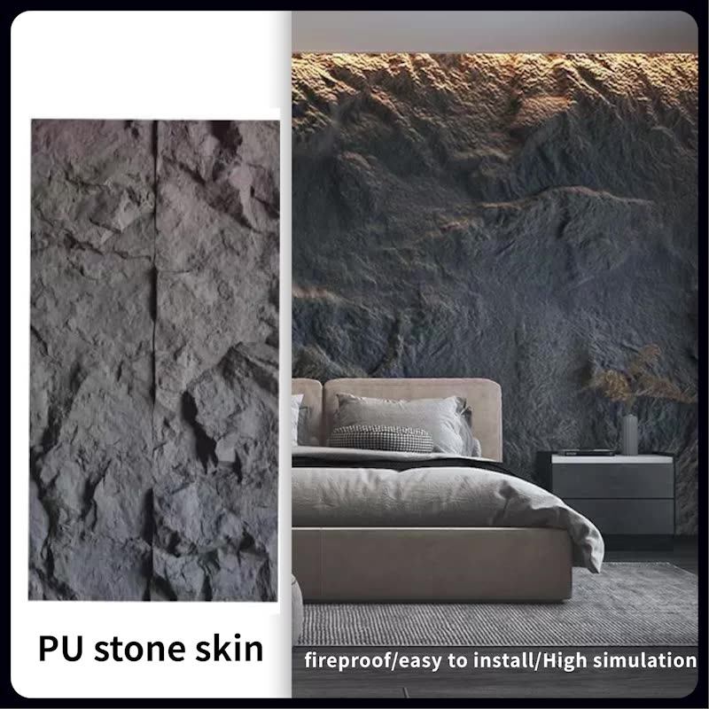 Lightweight Wall Cladding Veneer Artificial Stone Staircase Natural