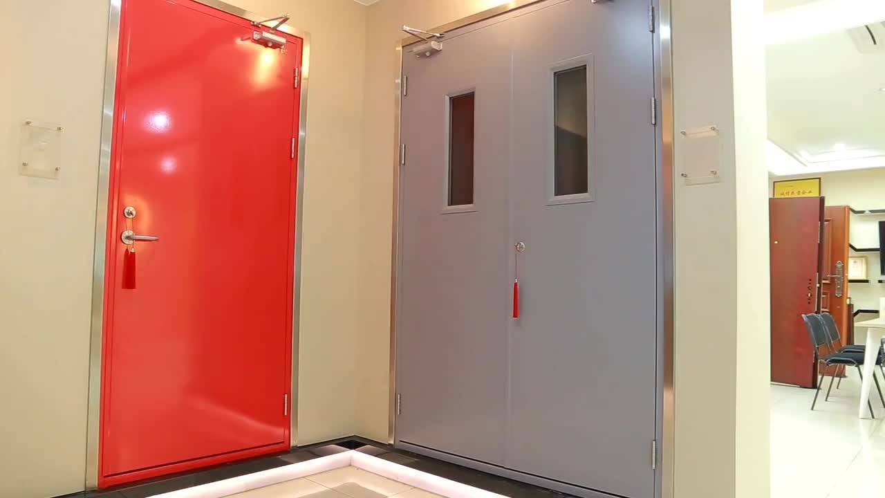 Jiahui Doorssteel Fireproof Door With Vision Panel And Louver With