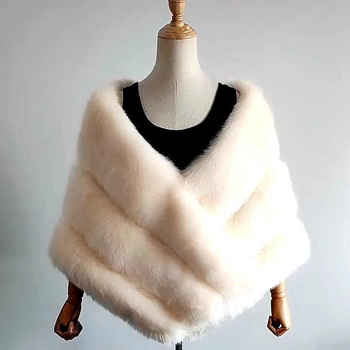 fur shawls for women