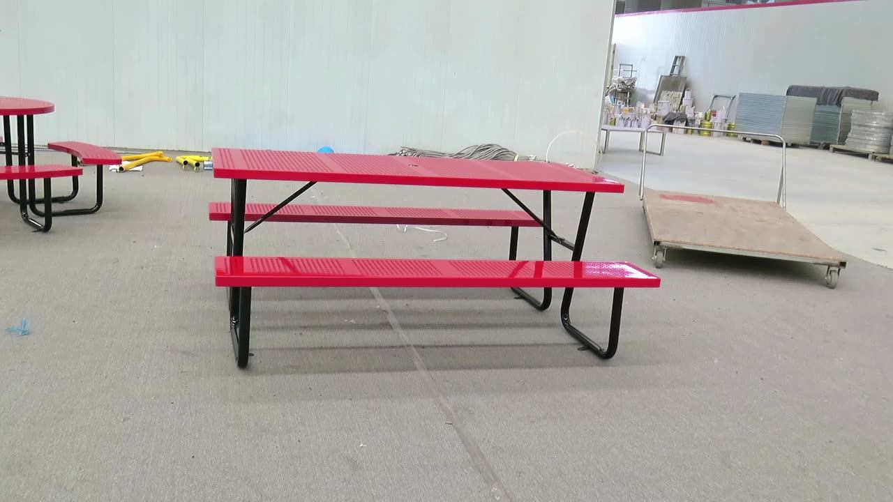 Urban Street Furniture Patio Hotel Bistro Picnic Table Bench Restaurant