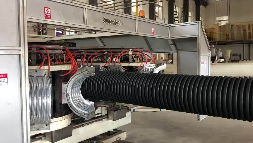 Plastic Corrugated Pipes Production Line Double Wall Corrugated Pipes