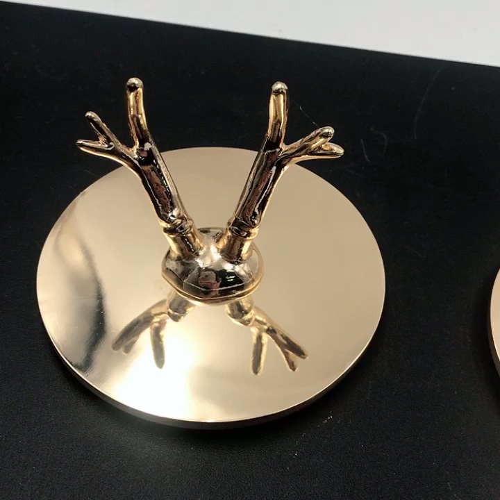 High Quality Custom Candle Lids With Animal Ornaments Metal Lids For