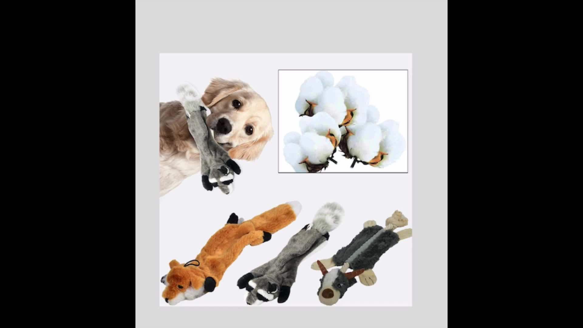 Cute Stuffed Toys For Dogs Squeaker Animals Pet Puppy Toy Funny
