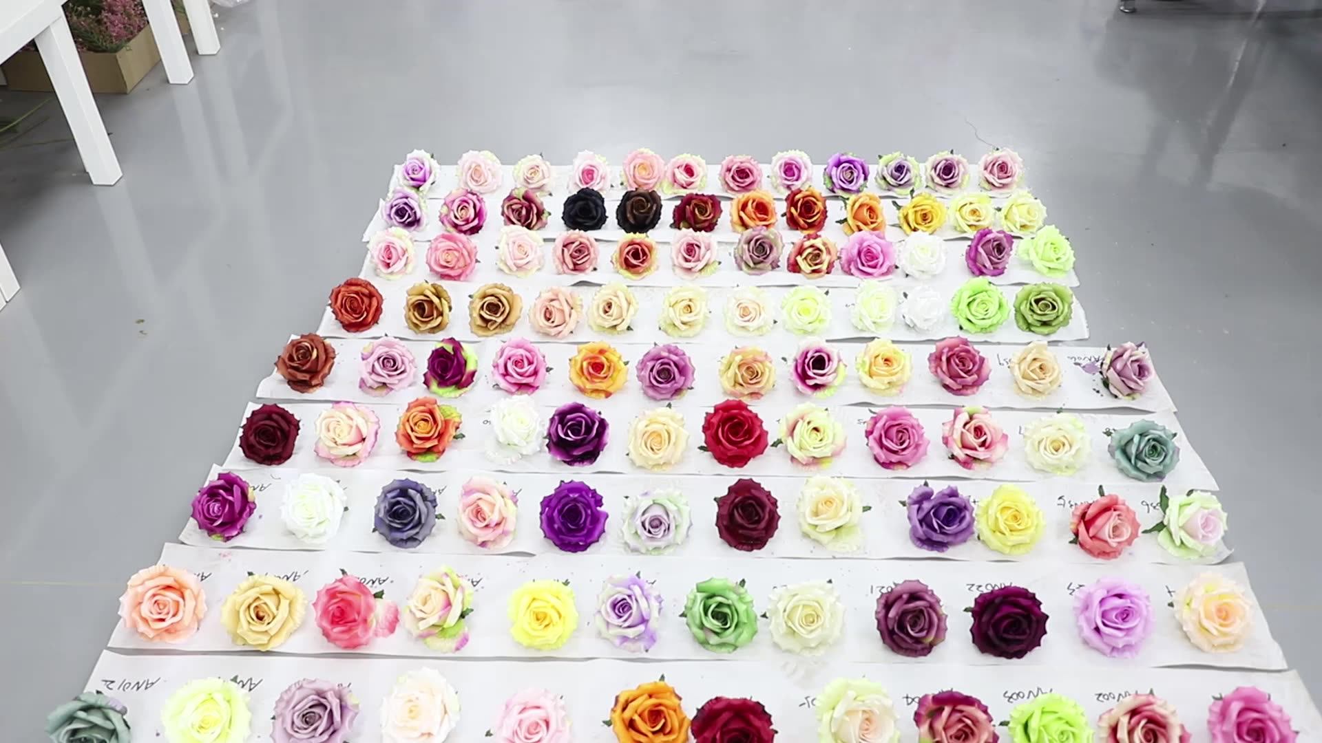 Pink Roses Peony Artificial Flowers Bulk Small Silk Fake Roses Flower