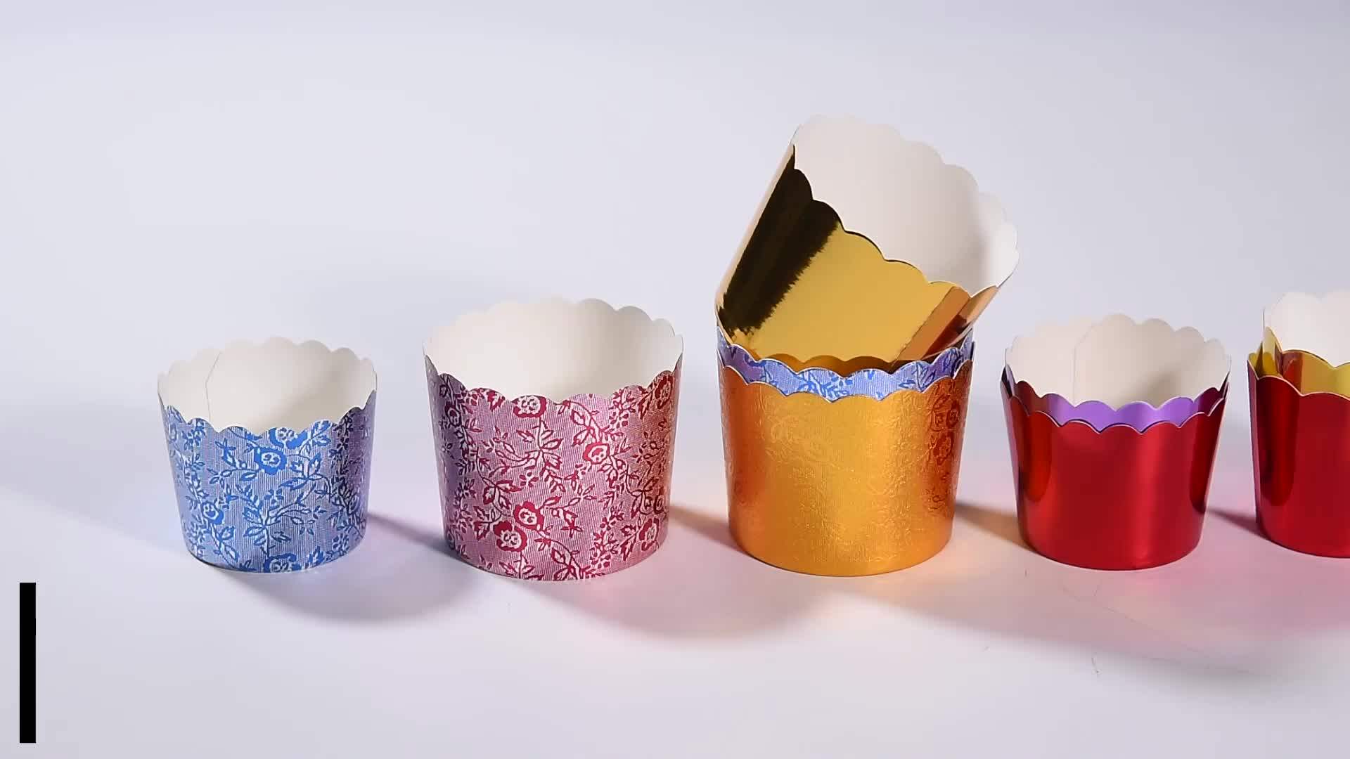 Mini Foil Gold Baking Cups For Wedding Cups And Christmas Candy Cups
