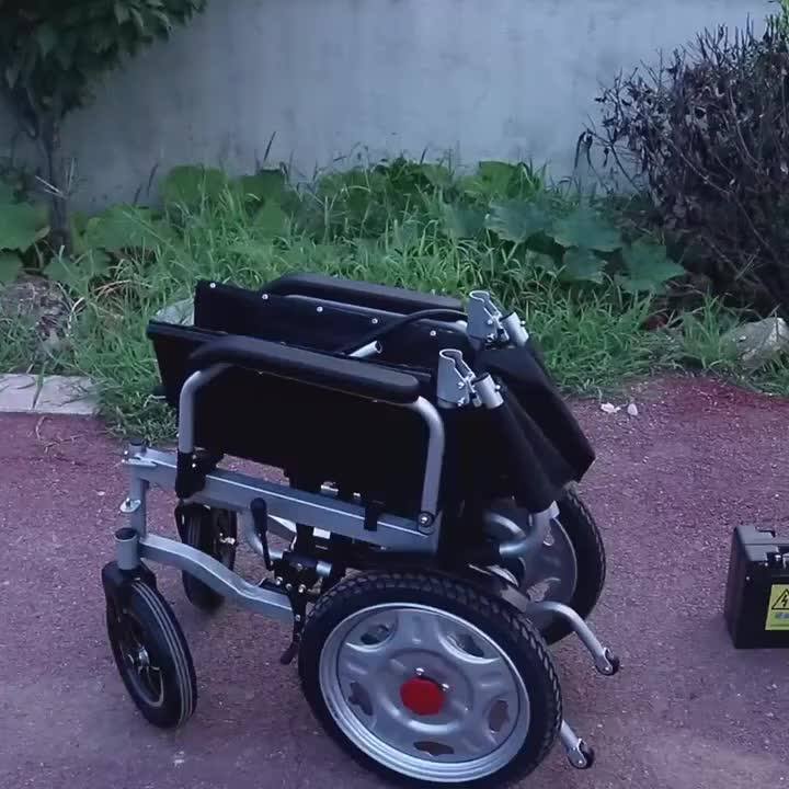 2022 Folding Electric Luxury Wheelchair High Back Reclining Wheelchair