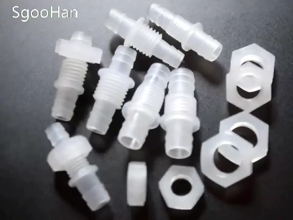 5~200pcs M12~M16 To 8~12mm PP Pagoda Direct Connectors Hex Nut O-Ring Aquarium Tank Air Pump Adapter Irrigation Water Hose Joint