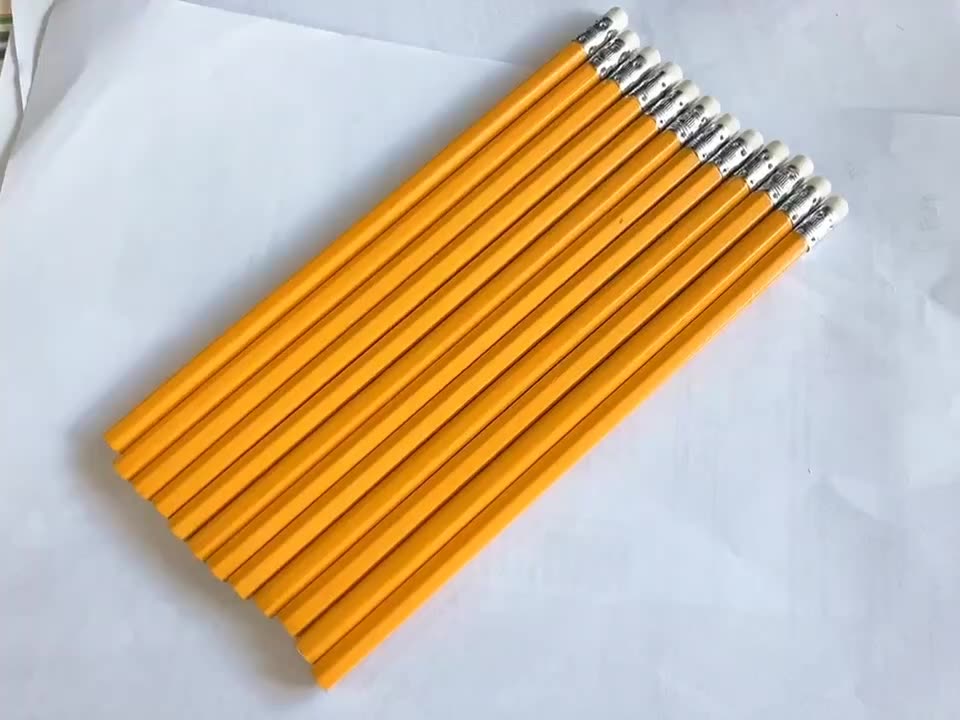 7inch Office School Writing Plastic Pencils Custom Logo Hb Lead