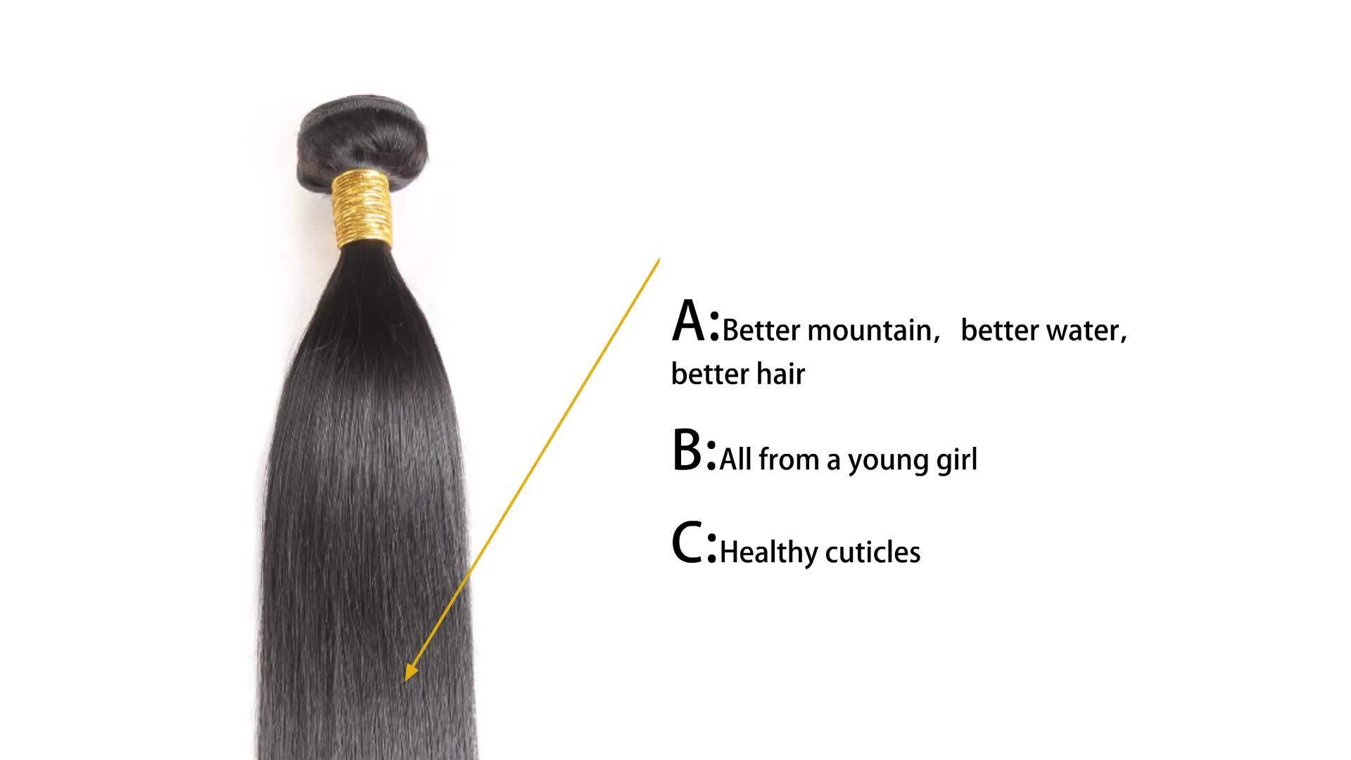 Private Label Hair Products Straight Virgin Brazilian Human Hair