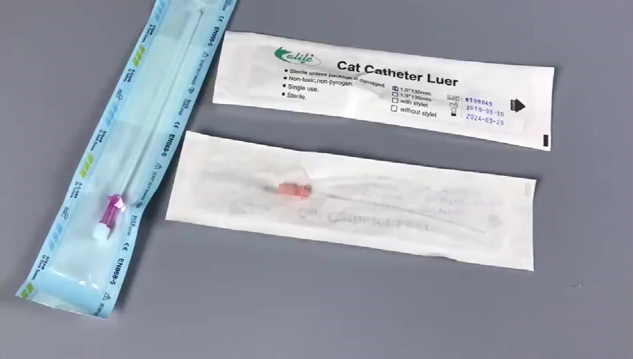High Qualitymedical Pvc Cat Catheter Pet Urine Catheters With Stylet