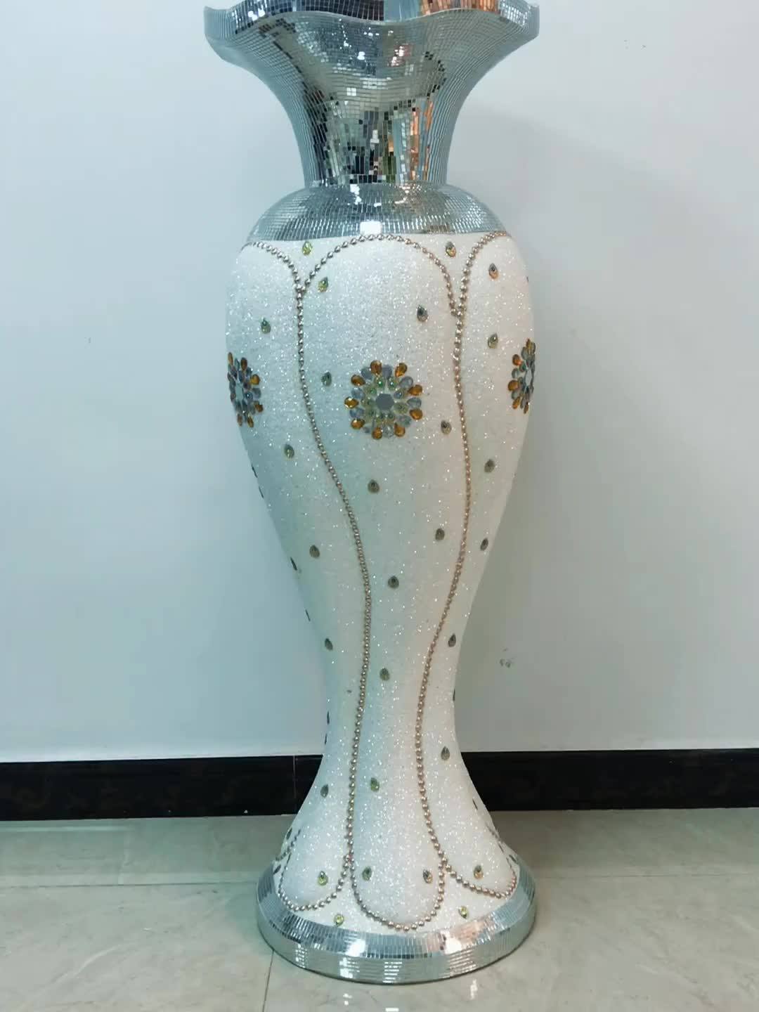 Customized Home Decor Cheap Colorful Modern Fiberglass Flower Vases