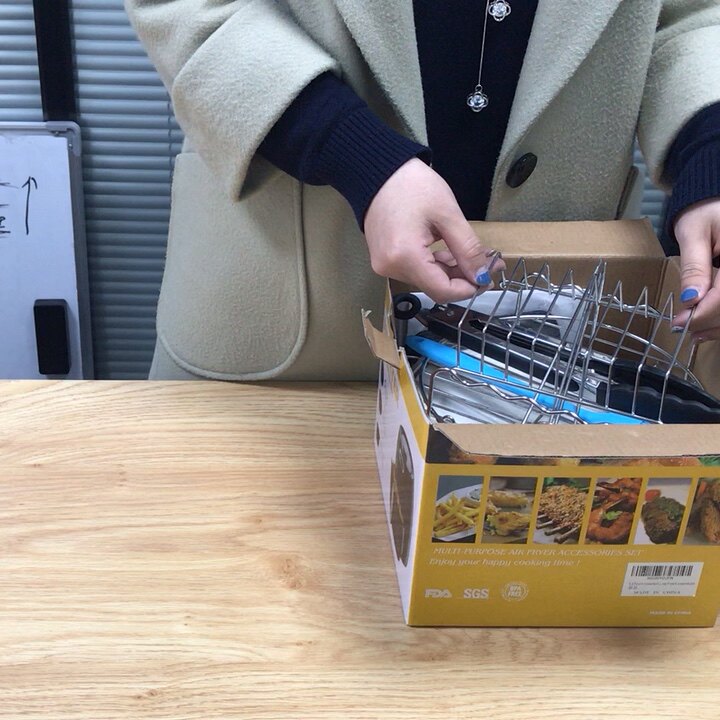 Power Air Fryer Oven Accessories 8 Inch 15 Piece Set Fit For 4.25.8qt Air Fryer Accessories