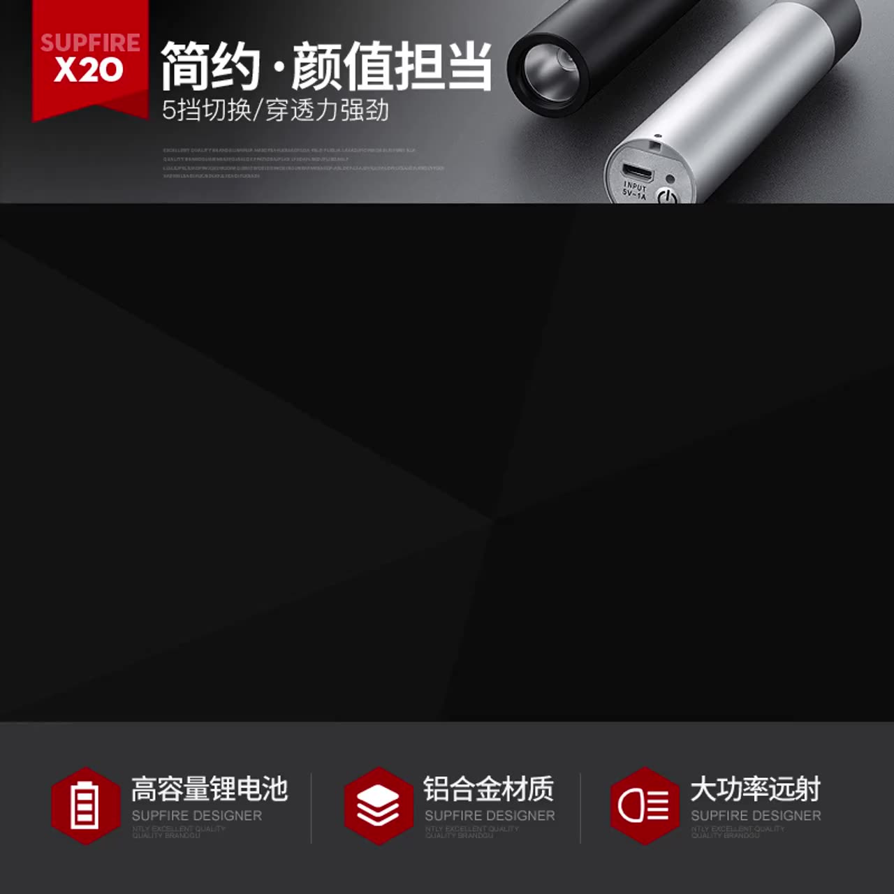 Shenhuo X20T Zoom Đèn Pin Ánh Sáng Mạnh Sạc Hợp Kim Nhôm Tròn Nhỏ Di Động Siêu Sáng Tầm Xa Ngoài Trời Đèn Pha Tìm Kiếm đèn cắm trại dây led trang trí cây ngoài trời 