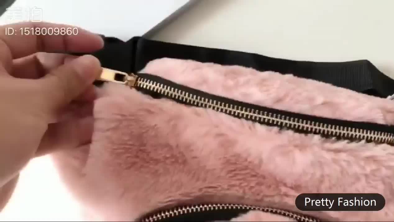 2019 Fashion Women Waist Belt Bag Sport Pink Fur Fanny Pack Custom - Buy Fur Fanny Pack,Kids ...
