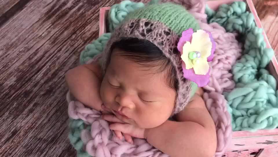 Newborn Wooden Crate Posing Photography Prop Rustic Basket Baby Photo