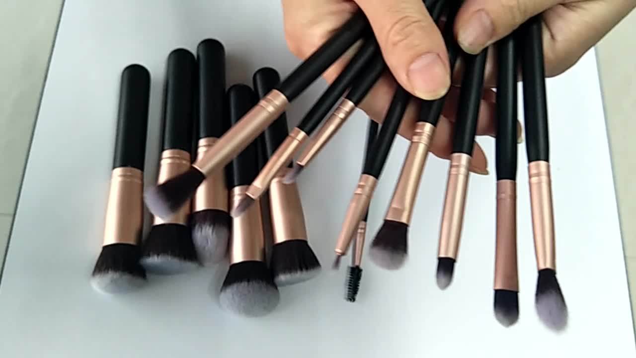 Polished Cosmetic Brushes Makeup Powder Brush Elegant Makeup Brush With