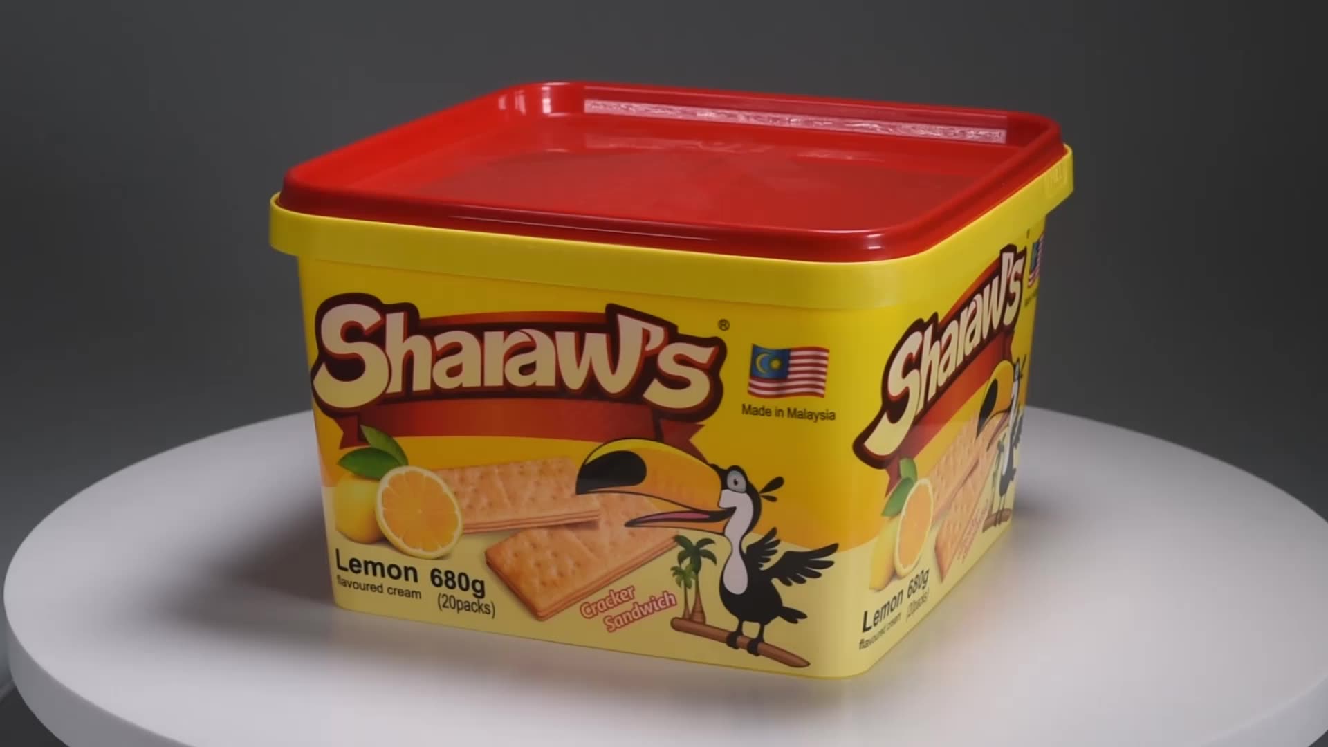 Wholesale Iml Packaging Square 600g Disposable Plastic Cracker Cookie