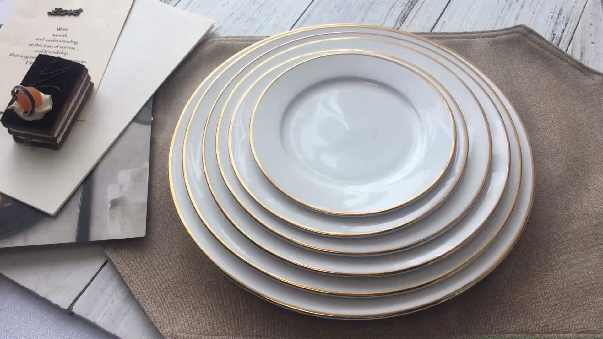 Stoneware Crockery Restaurant Dinnerware Dinner Plate Sets Wedding Ceramic Plates Buy