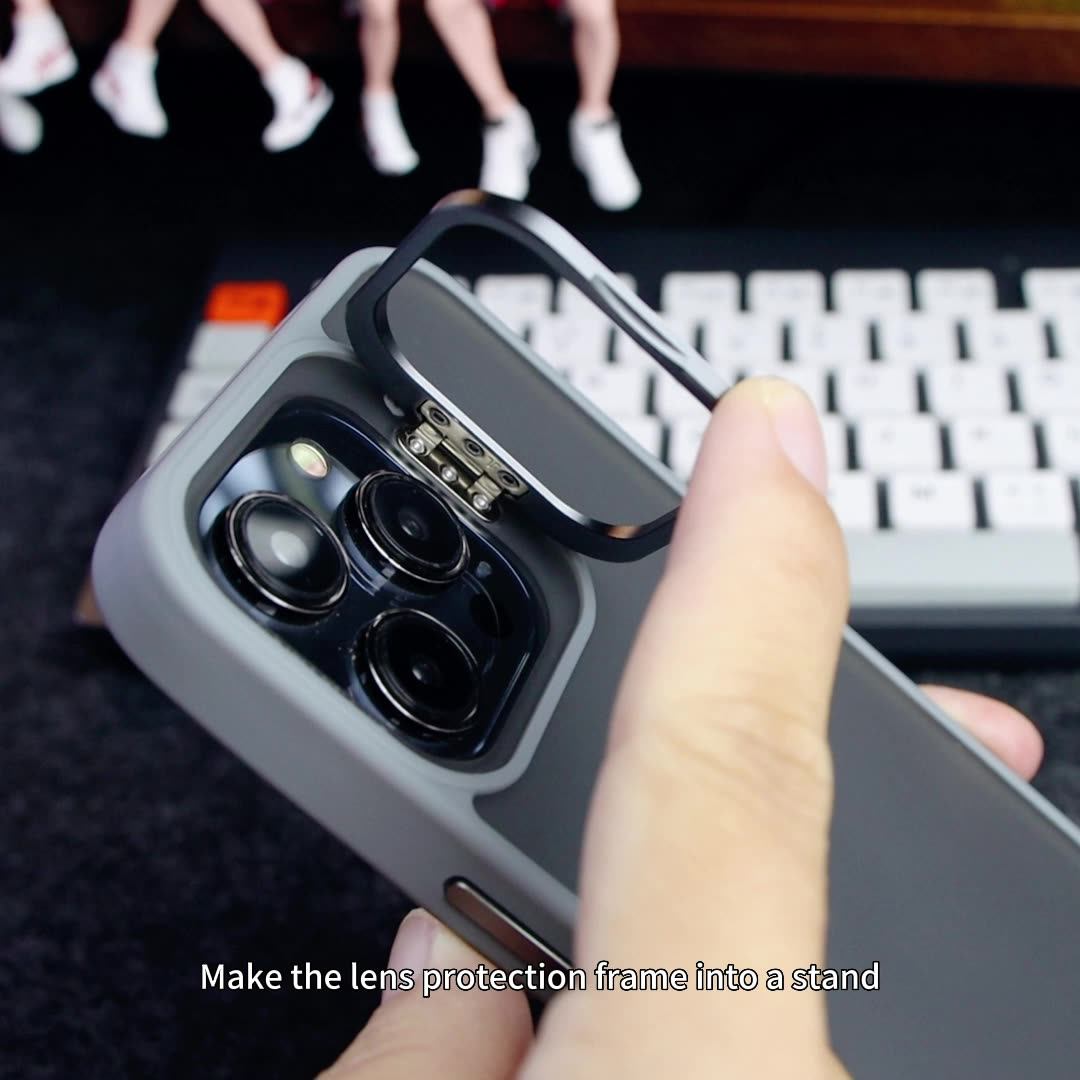 New Trendy Camera Kickstand Shockproof Mobile Phone Case For Iphone 15