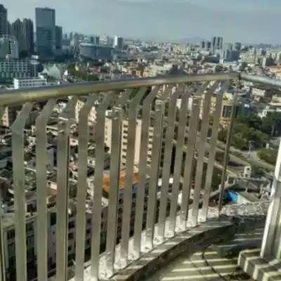 Dongguan custom balcony guardrail Zinc steel corridor railing Villa handrail terrace fence roof protection isolation fence