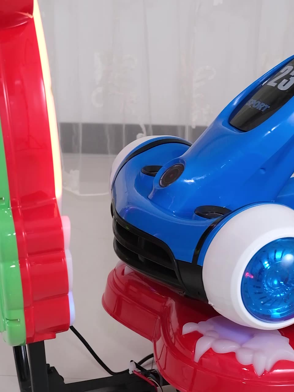 Coin-operated rocking car 2021 new game interactive children's electric scanning code mp5 rocking machine supermarket commercial toys