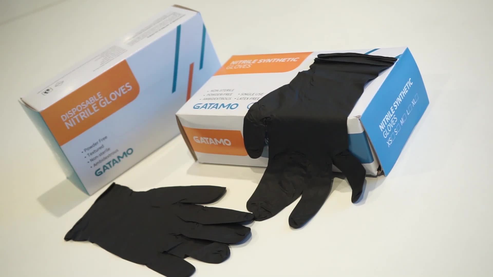 Sn009 Cheap Exam Guantes De Nitrilo Box 4mil 6mil Black Nitrile Gloves