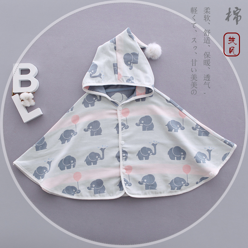 Children's three-layer gauze going out cloak baby cloak fashion baby shawl small cloak