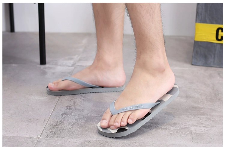 2018 mùa hè mới ngụy trang nam flip-flops dép bãi biển tow trong nhà và ngoài trời dép đi trong nhà