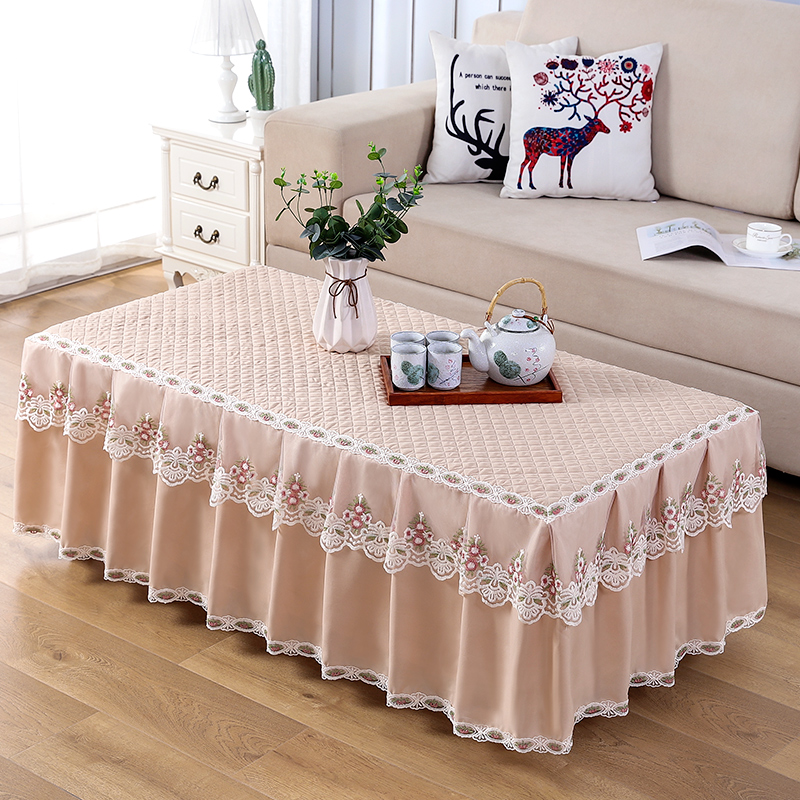 Coffee table tablecloth tablecloth bedside cabinet cover fabric tea table mat TV cabinet tablecloth dust cover tea table set