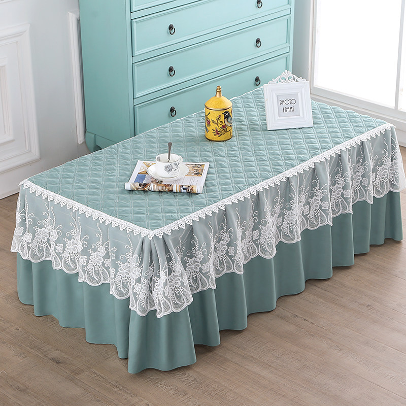 Tea table cover baking fire cover electric stove cover cloth art cover cloth tea table cloth tea table cushion bed head cupboard cover on four sides lace tea table cover