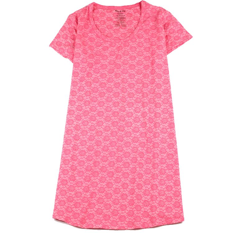 2 cái nữ mùa hè phần mỏng đan cotton ngắn tay nightdress đồ ngủ cotton cộng với phân bón XL thai sản ăn mặc quần áo nhà
