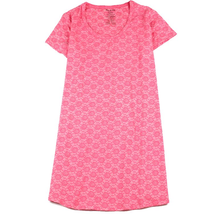 2 cái nữ mùa hè phần mỏng đan cotton ngắn tay nightdress đồ ngủ cotton cộng với phân bón XL thai sản ăn mặc quần áo nhà