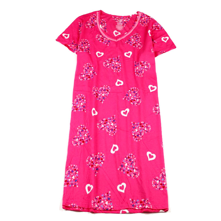 2 cái nữ mùa hè phần mỏng đan cotton ngắn tay nightdress đồ ngủ cotton cộng với phân bón XL thai sản ăn mặc quần áo nhà