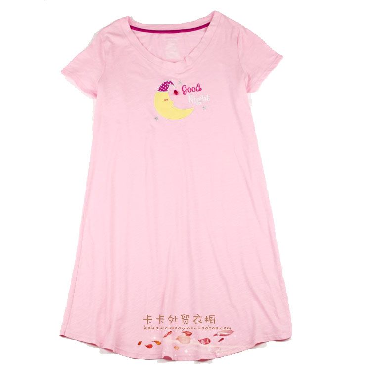 2 cái nữ mùa hè phần mỏng đan cotton ngắn tay nightdress đồ ngủ cotton cộng với phân bón XL thai sản ăn mặc quần áo nhà