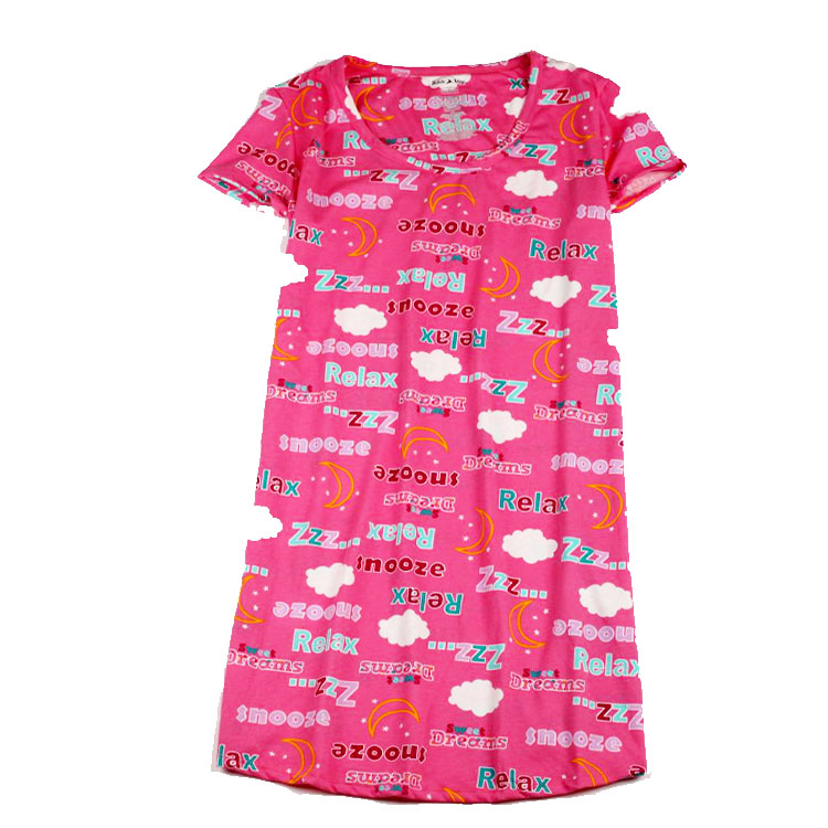 2 cái nữ mùa hè phần mỏng đan cotton ngắn tay nightdress đồ ngủ cotton cộng với phân bón XL thai sản ăn mặc quần áo nhà