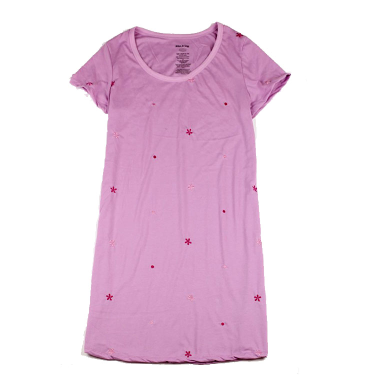 2 cái nữ mùa hè phần mỏng đan cotton ngắn tay nightdress đồ ngủ cotton cộng với phân bón XL thai sản ăn mặc quần áo nhà