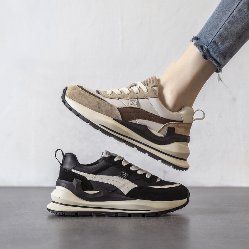 Nicole veve Forrest Gump shoes women's thick bottom heightening old shoes ins tide 2022 spring new soft bottom sneakers