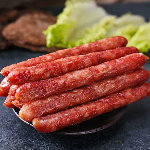 Салон -колбаса, хорошая свинина, вкусная колбаса, свежая, свежая, кантонская колбаса с беконом 250 г