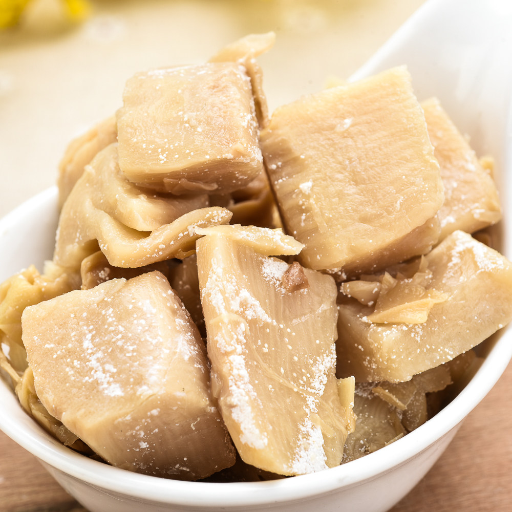 (Produced in Ningbo)Delicious baked bamboo shoots Alpine game salt baked bamboo shoots Dried salt baked bamboo shoots Baked bamboo shoots