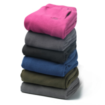 Outdoor fleece pants women wear fleece pants men double-sided hand fleece warm leggings windproof sports trousers