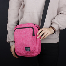 Outdoor ultra-light small satchel women print shoulder bag sports multi-compartment shoulder bag light and practical three-layer small bag