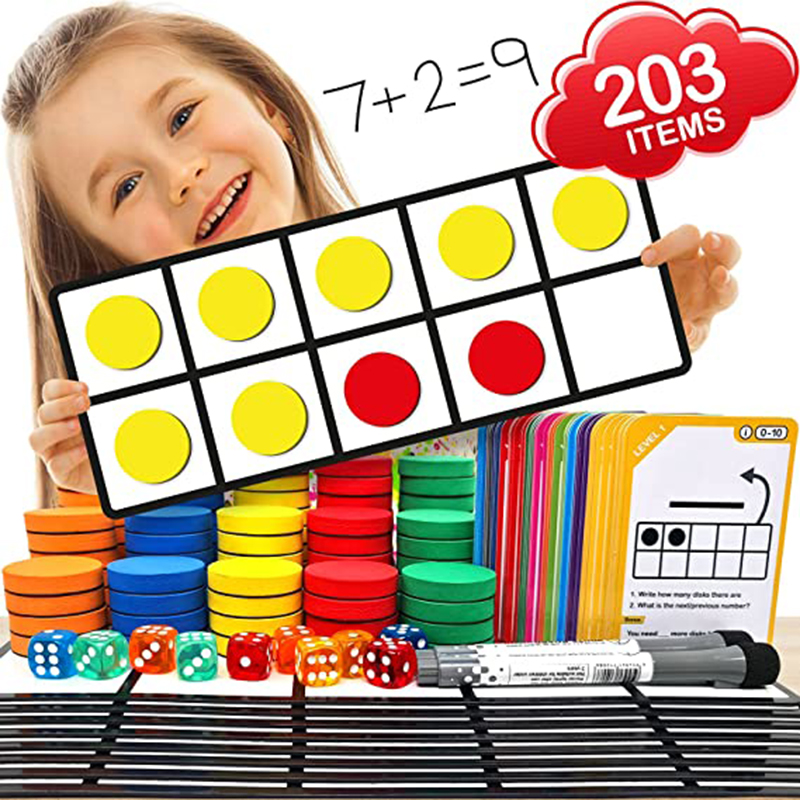 Ten grids mathematics enlightenment teaching aids treasure chest magnetic number sense early education toys transparent 10 methods and ten grids hundreds of boards