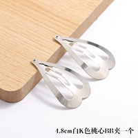 4,8 см белый k цветное персиковое сердце BB Clip A