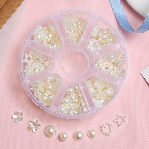 Комплект из жемчуга, аксессуар для волос ручной работы, серьги с аксессуарами, клипсы, набор материалов, «сделай сам»