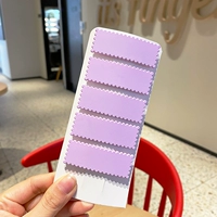 Квадратная сиреневая заколка для волос